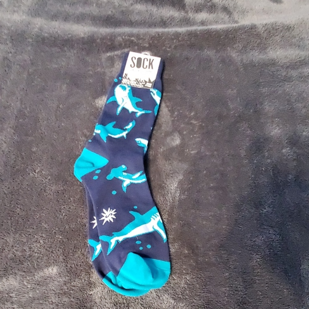 NWT Sock It to Me Shark Socks